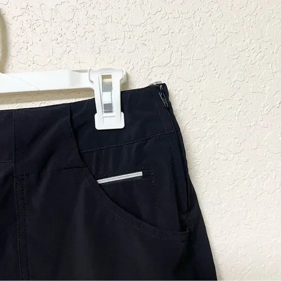 Jamie Sadock Golf Skirt Skort Tennis Athletic Zip Pockets Size 4 Black - Picture 4 of 7